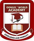 Genius' World Academy Crest Logo